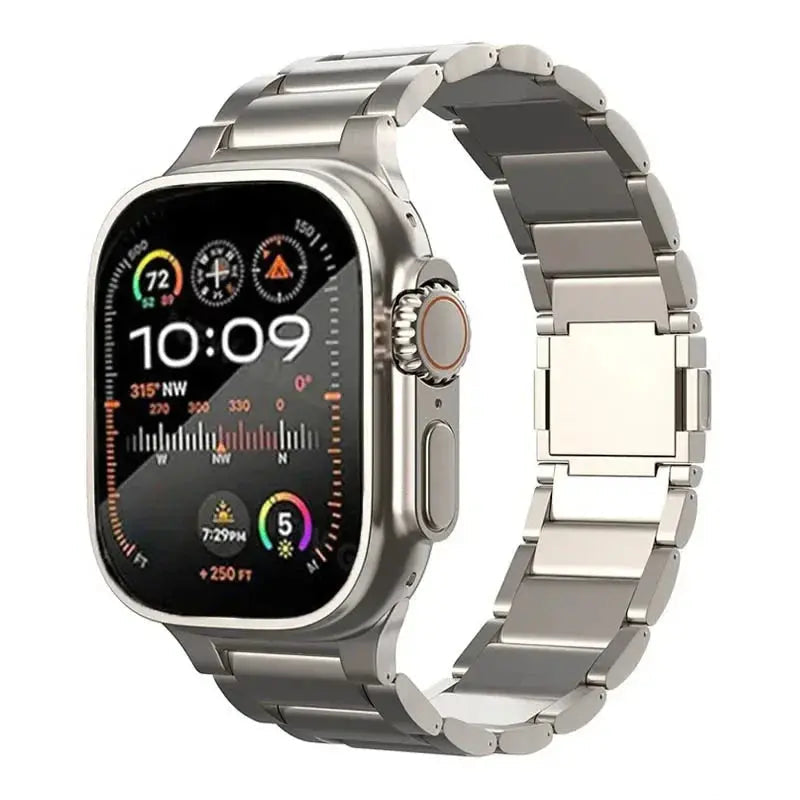Men Titanium Band for Apple Watch Ultra 2 49mm 46mm 42mm 45 44 40 41 38mm Metal Luxury Strap for iwatch 10 9 8 7 6 5 se Bracelet Avontic