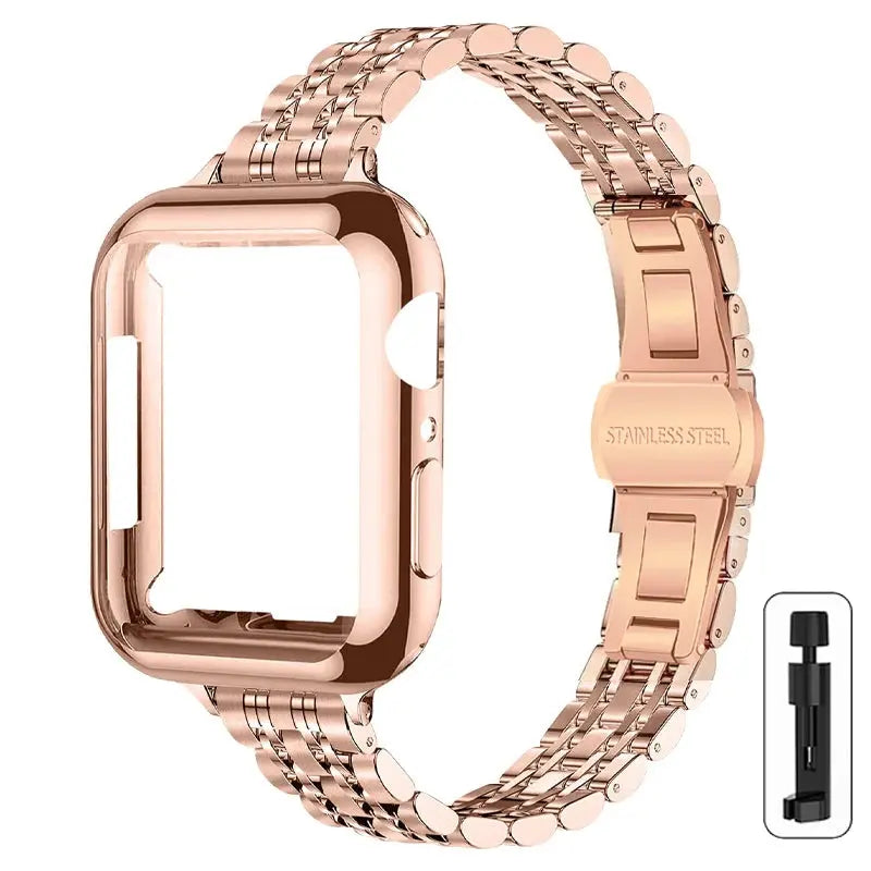 SvelteStyle Steel Elegance Set for Apple Watch - Avontic