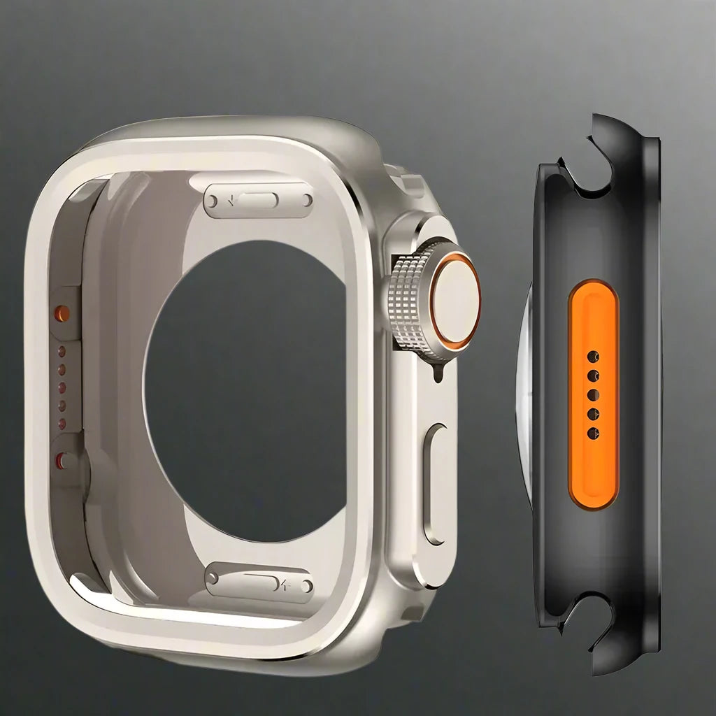 TitaniumGuard 360° Protective Case for Apple Watch Series 7/8/9/10/11 (44mm, 45mm, 46mm) - Premium Titanium — product view 1