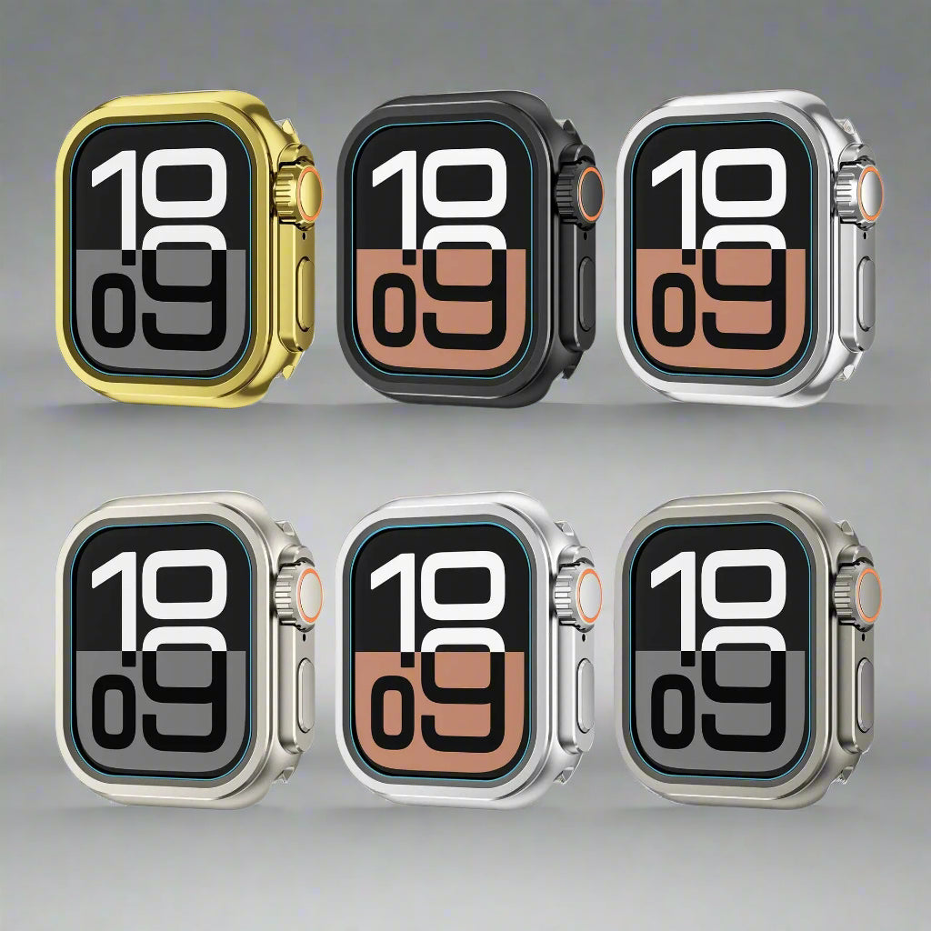 TitanGuard360 Titanium Bumper Case for Apple Watch Ultra 3/Ultra 2/Ultra 49mm, Series 11/10/9/8/7/6/5 46mm 45mm 44mm – Full-Metal Protective Shell — product view 9