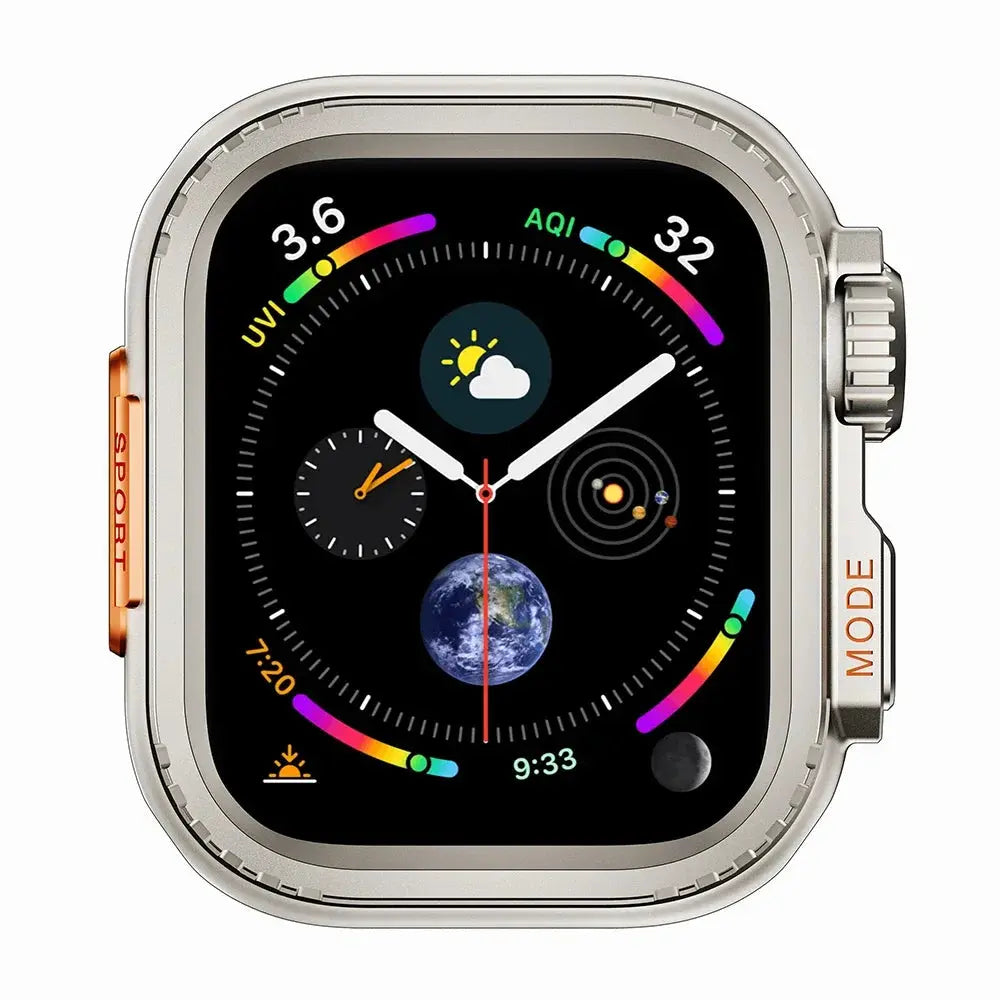 Metal Case for Apple Watch Ultra 3/2 49mm 11 10 46mm 9 8 7 45mm Aluminum Alloy Protector for Iwatch SE 44mm Rugged Bumper Cover Avontic