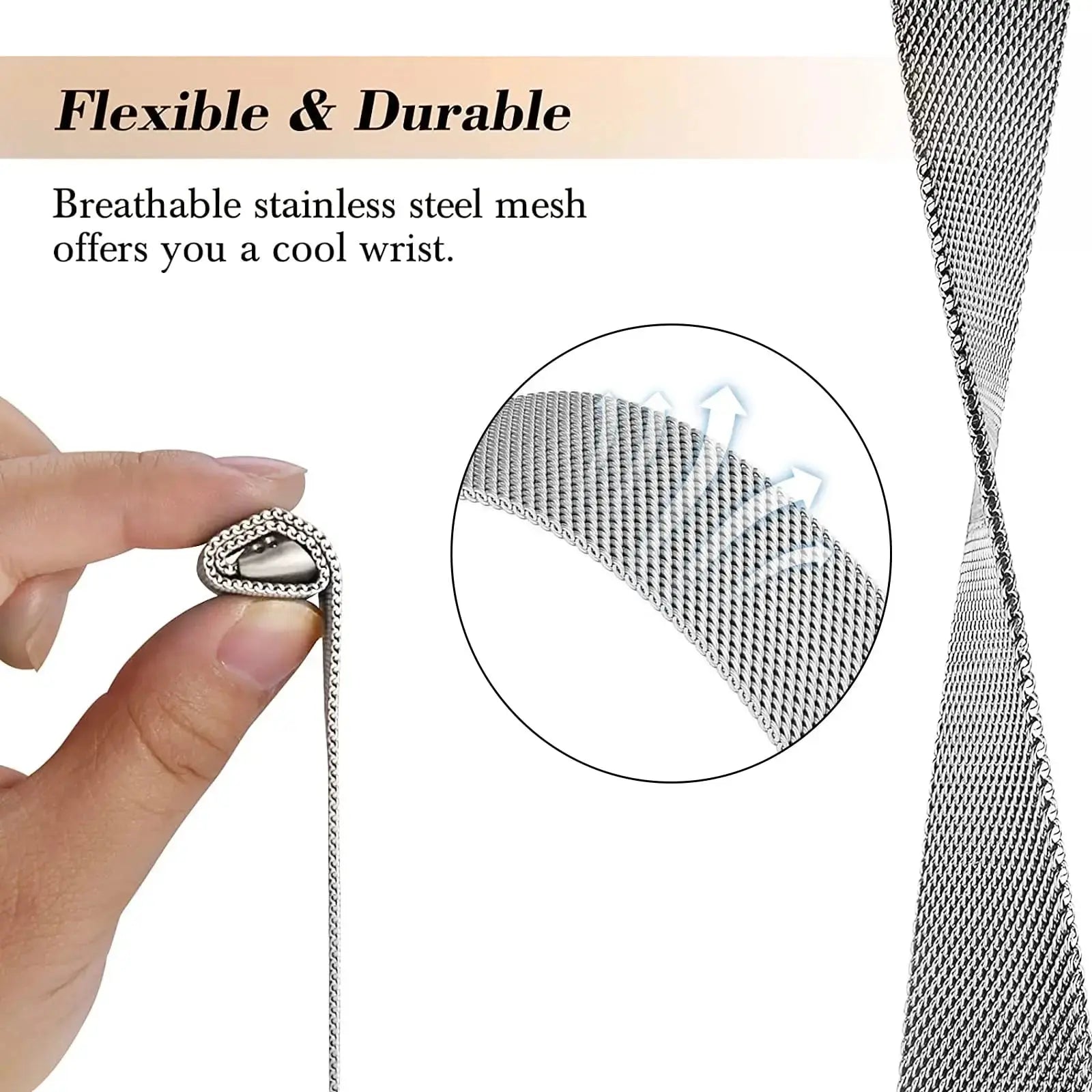 Milanese loop For fitbit charge 6 5 band replacement charge6 wristband stainless steel magnetic bracelet fitbit charge 5 Strap Avontic
