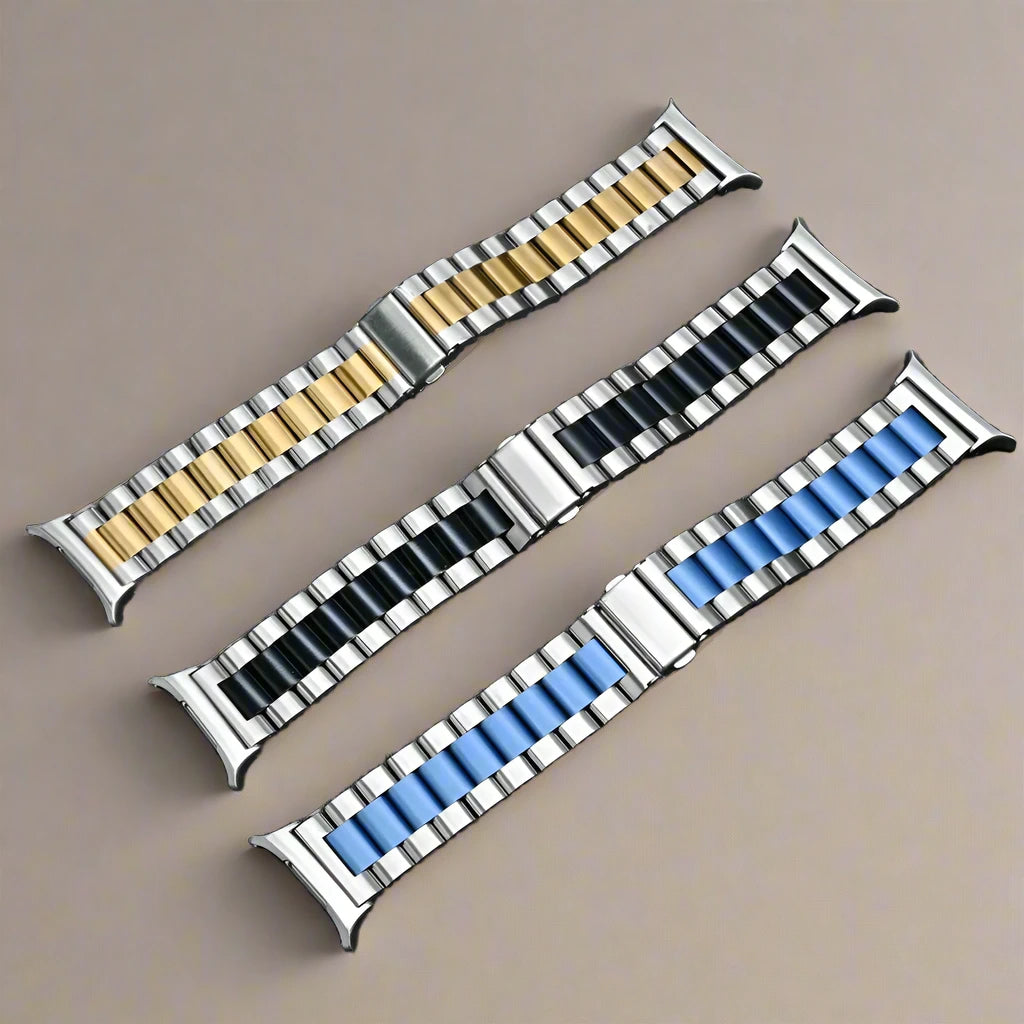 NO Gaps Stainless Steel Band for Samsung Watch 7 Ultra 47mm Luxury Men Metal Strap Galaxy Watch 7 47mm Curved End Link Bracelet Avontic
