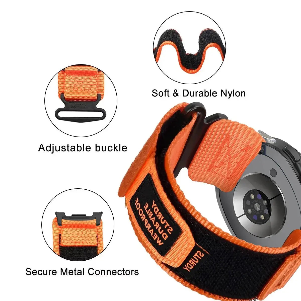 Nylon Band For Samsung Galaxy Watch 8 Classic watch8 40mm 44mm Ultra2 Sport Loop Bracelet Sport Watchband Replacement correa Avontic