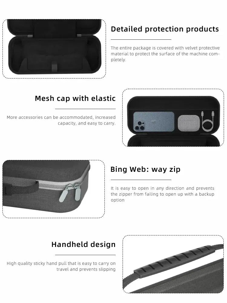 Portable Case Bag for PS Portal Case EVA Hard Carry Storage Bag For Sony PlayStation 5 Portal Handheld Game Console Accessories Avontic