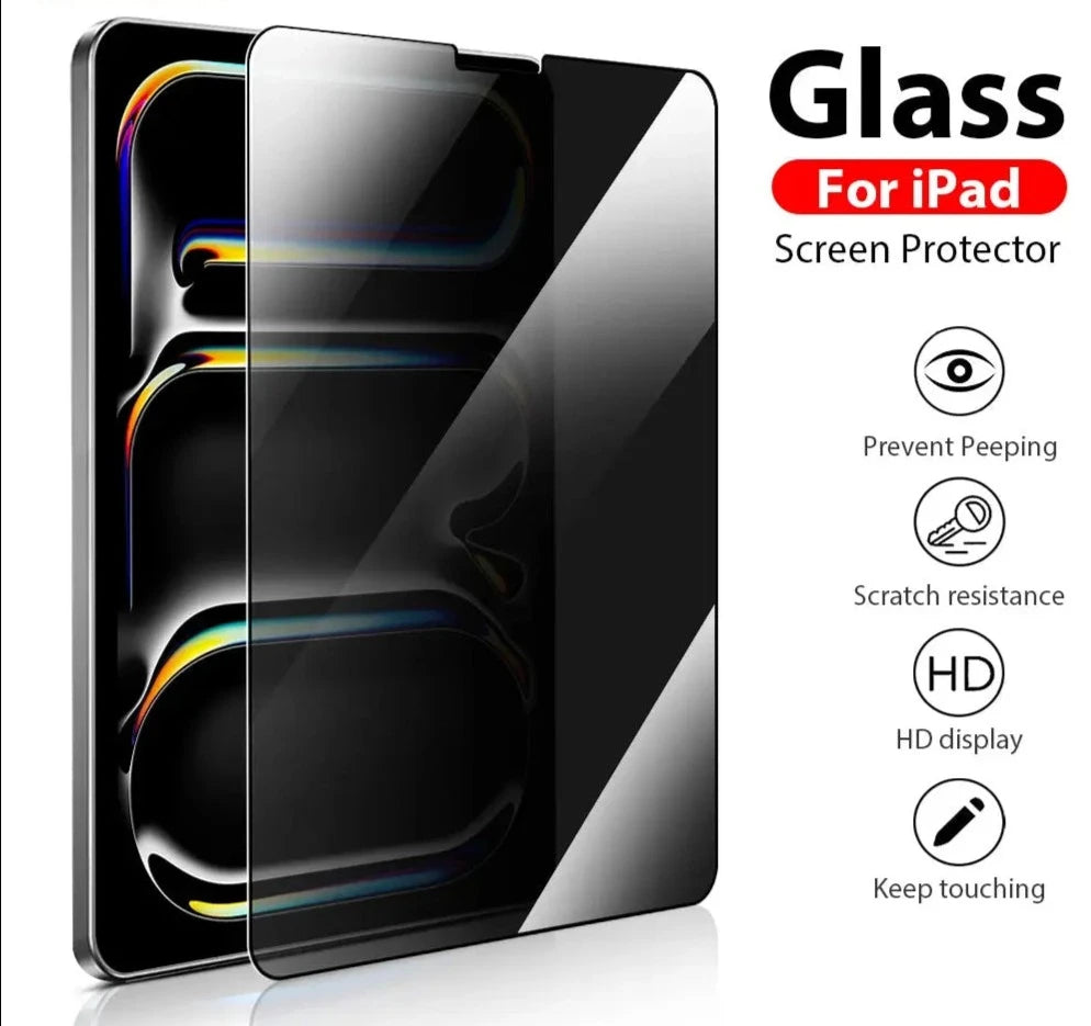 Privacy Film For iPad Pro 13 12.9 11 M4 6th 10 9 9th 10th Generation 10.9 Screen Protector Air 5 4 3 Mini 6 10.2 Tempered Glass Avontic