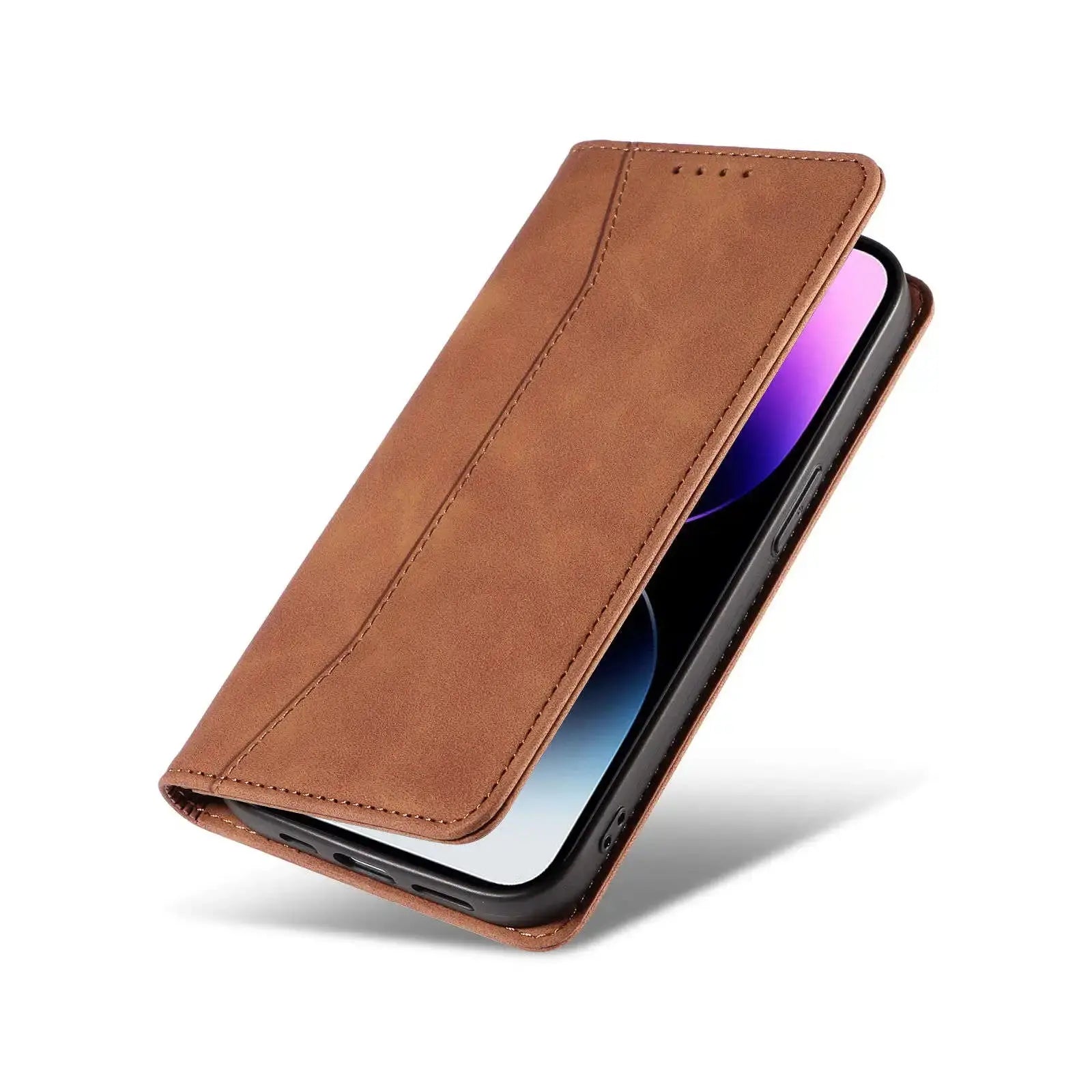 MagnoShield Pro Stand Case for iPhone 14 & 15 - Elite Defense Wallet Series — product view 5