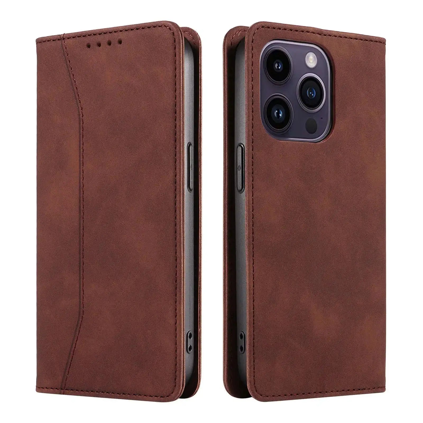 MagnoShield Pro Stand Case for iPhone 14 & 15 - Elite Defense Wallet Series — product view 11