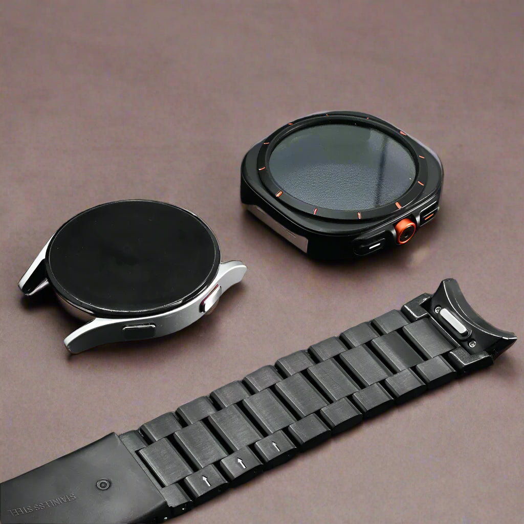 Quick Fit Stainless Steel Strap for Samsung Galaxy Watchband 7 6 40mm 44mm Band+Case for Galaxy 7 6 NO Gaps Curved End Bracelet Avontic