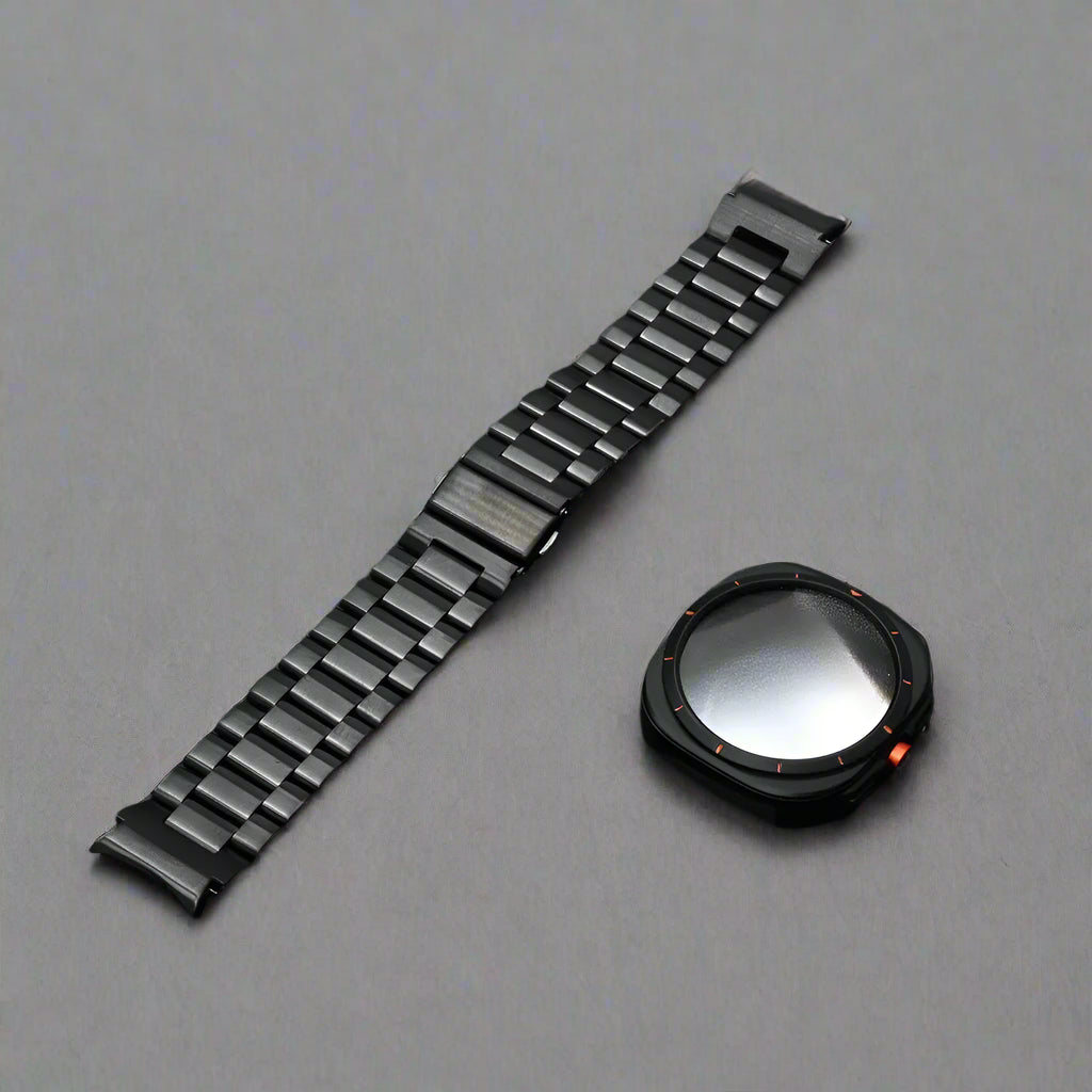 Quick Fit Stainless Steel Strap for Samsung Galaxy Watchband 7 6 40mm 44mm Band+Case for Galaxy 7 6 NO Gaps Curved End Bracelet Avontic