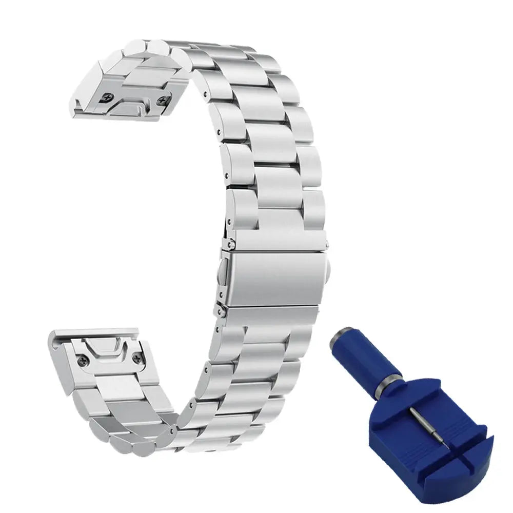 SteelGuard Luxe Stainless Steel Band for Garmin Fenix 8X, Epix Gen 2, Instinct & More — product view 3