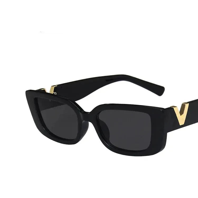 RetroGlow Designer Women's Rectangle Sunglasses — product view 4