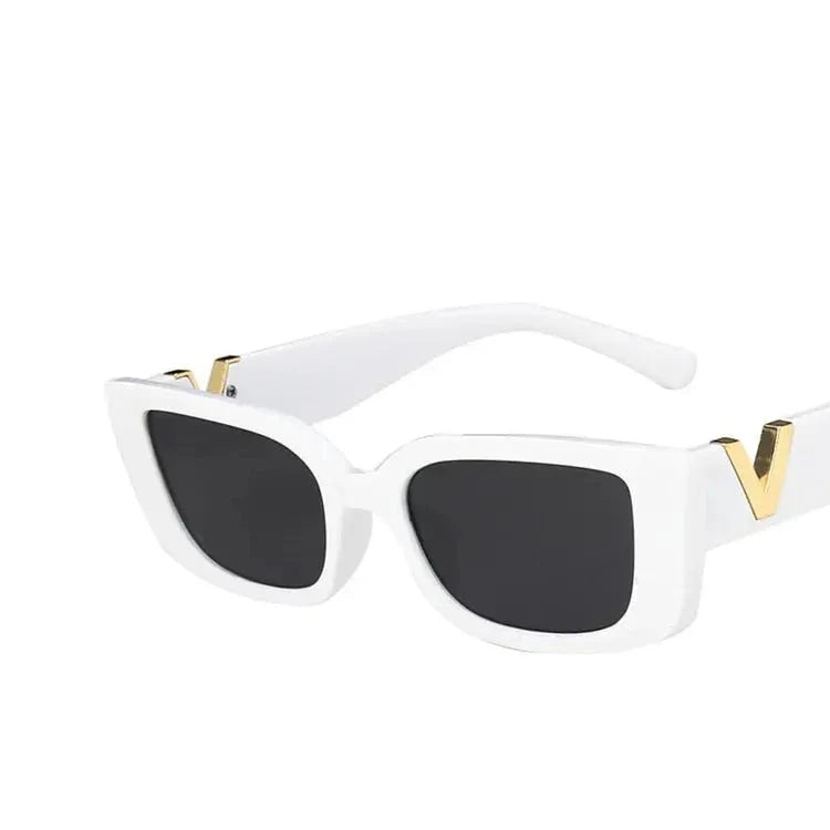 RetroGlow Designer Women's Rectangle Sunglasses — product view 10