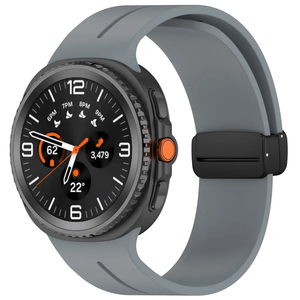 Avontic MagnaFlex Space Grey magnetic silicone band for Galaxy Watch9 and Watch8