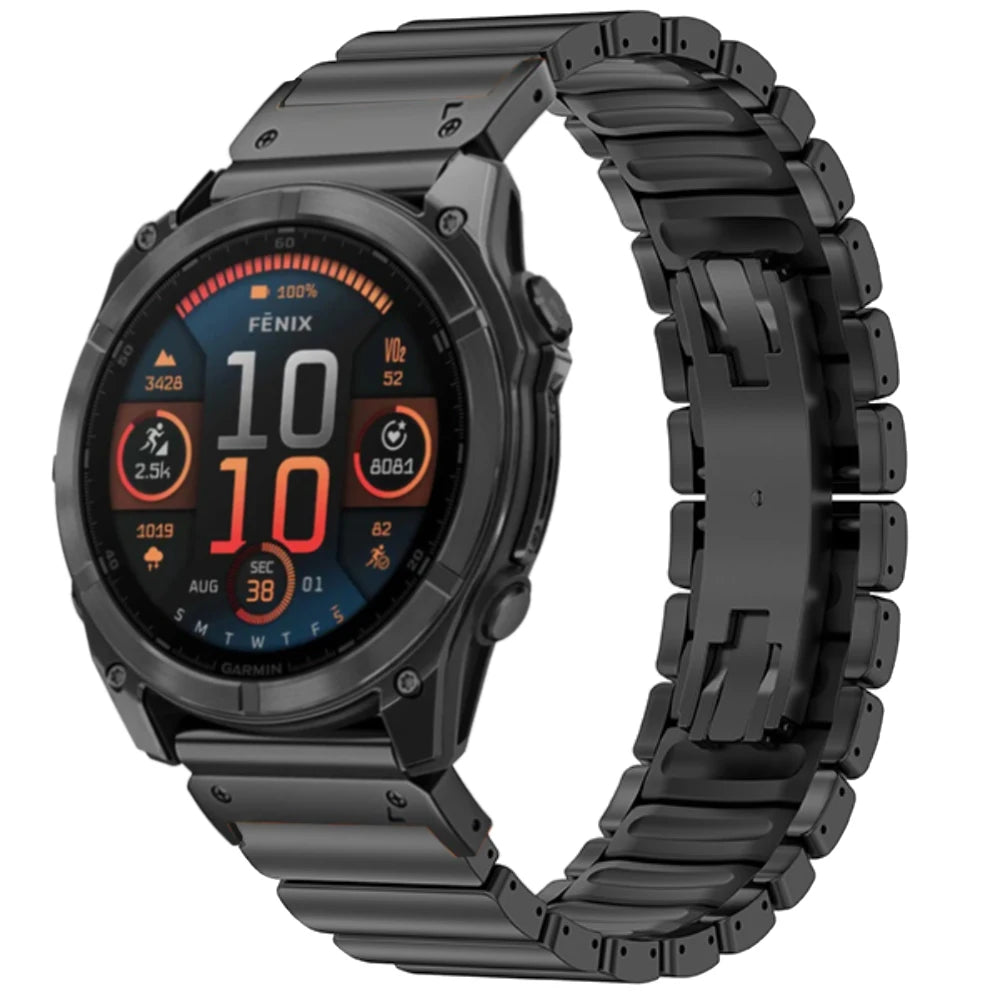TitaniumGuard 26X ProLink Band for Garmin Fenix 8, 8X, 7X, Enduro 3, Mk3i & Instinct 2X