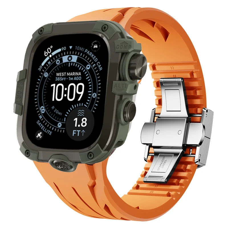 AeroGuard™ SteelSport Pro Case & Band System — Apple Watch Ultra 3/2/1, Series 11/10 (49mm / 46mm / 45mm / 44mm)