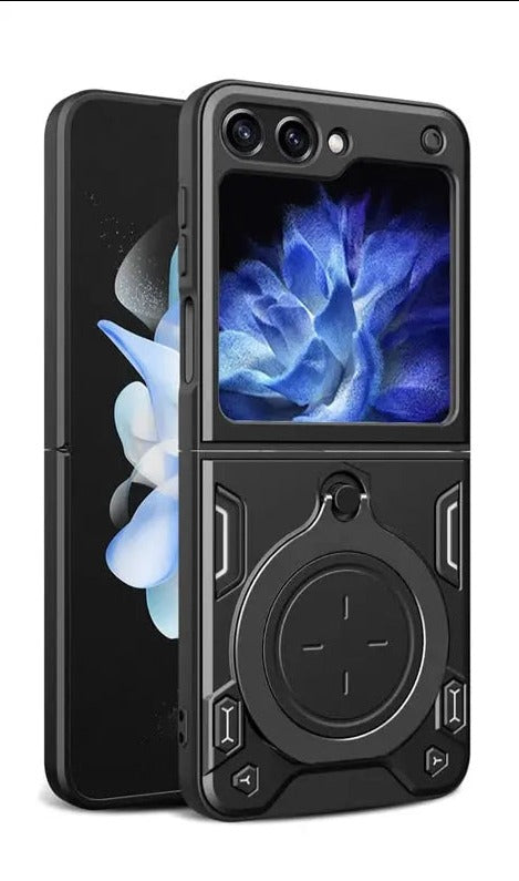 For Samsung Galaxy Z Flip5 Case Magnetic Car Holder Ring Shockproof Armor Phone Case for Galaxy Z Flip 5 ZFlip5 Zlip5 5G Cover Pinnacle Luxuries