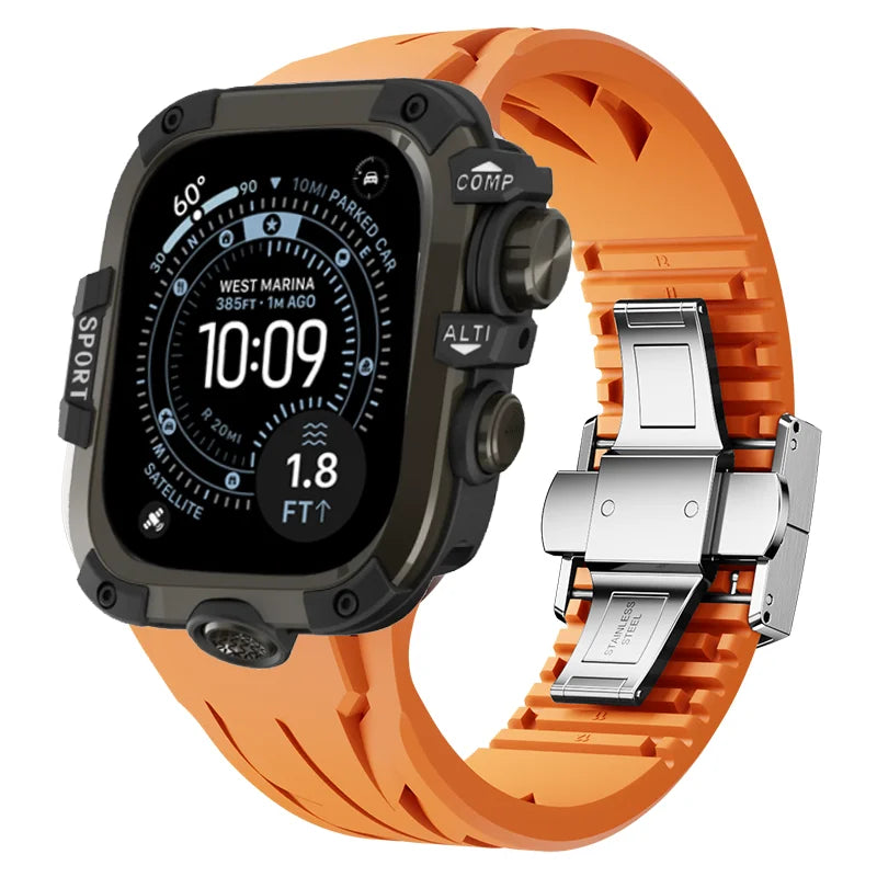 AeroGuard™ SteelSport Pro Case & Band System — Apple Watch Ultra 3/2/1, Series 11/10 (49mm / 46mm / 45mm / 44mm)