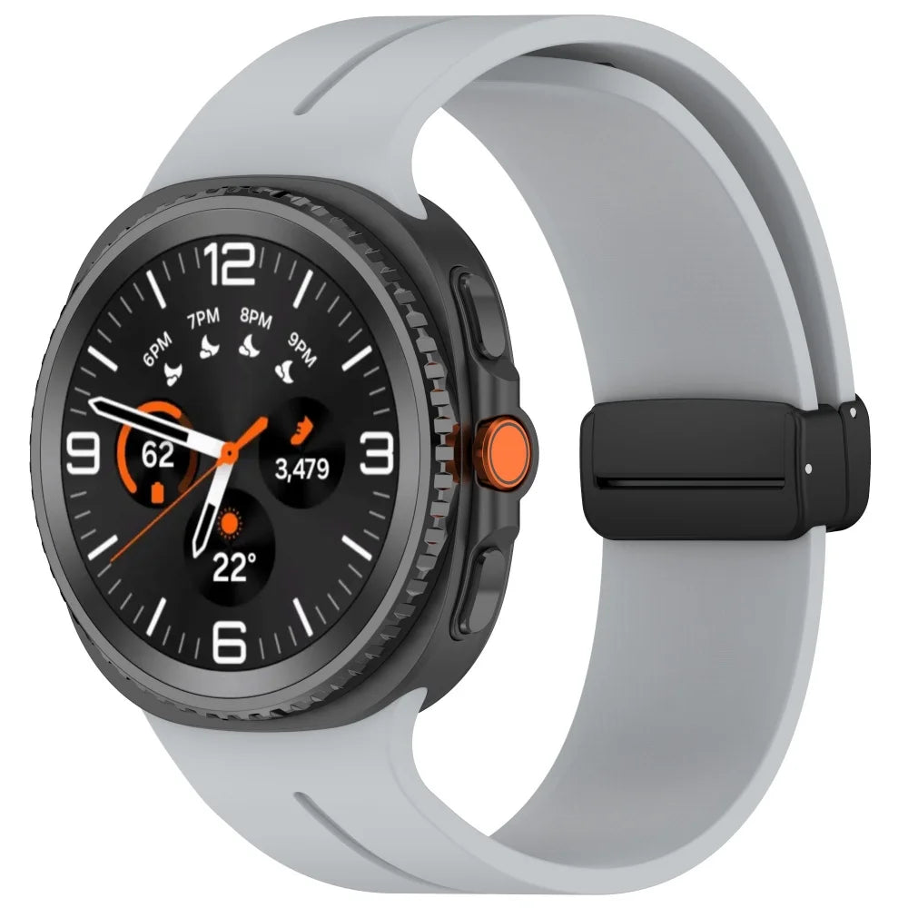 Avontic MagnaFlex Light Grey magnetic silicone band for Galaxy Watch9 and Watch8