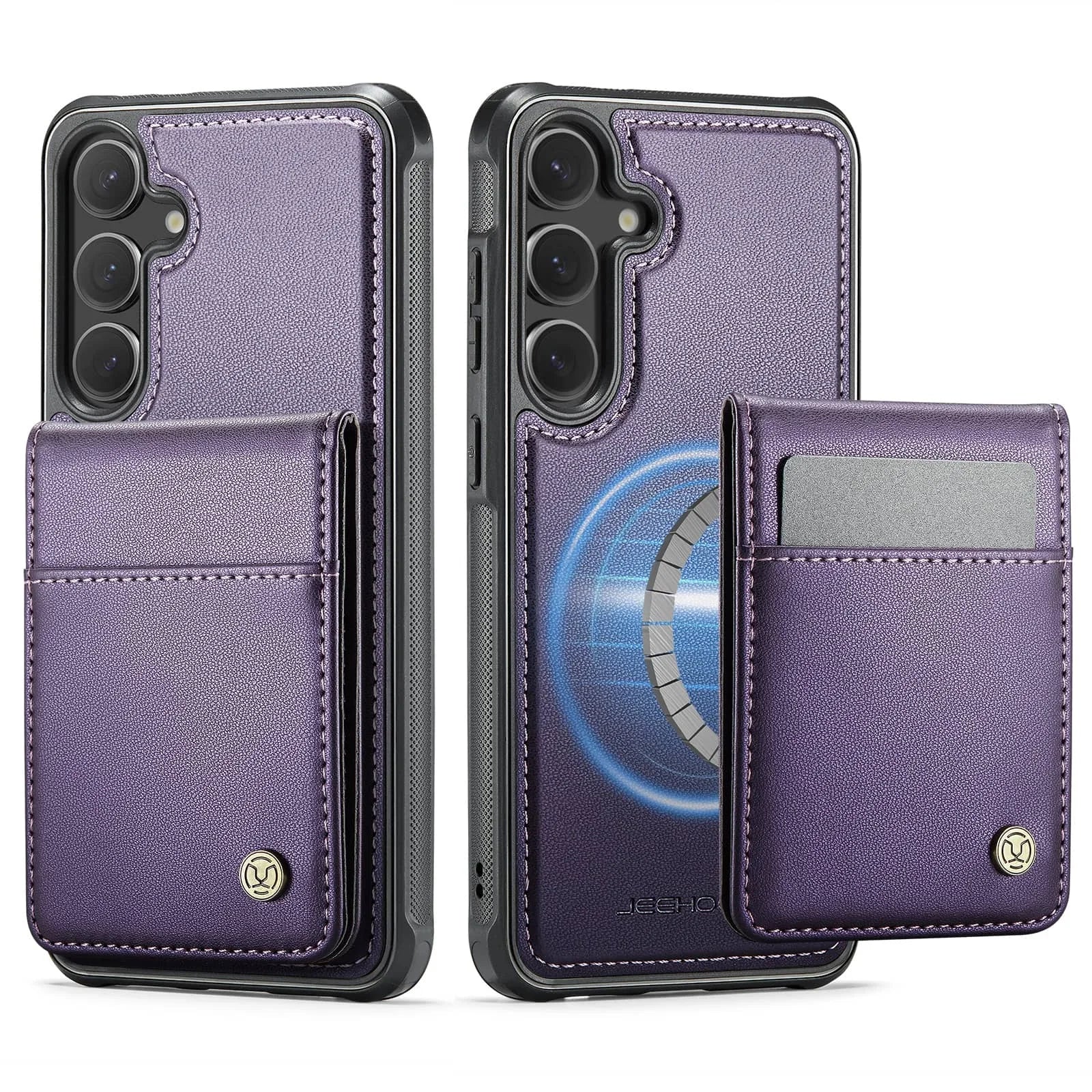 Premium Magnetic Wallet Case for Samsung Galaxy S25, S24, and Ultra – 2-in-1 Detachable Design