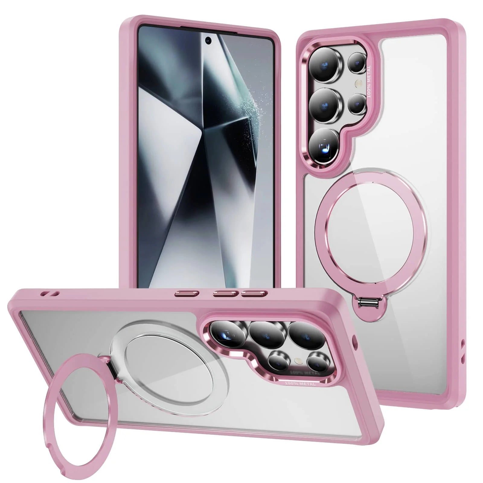 Avontic x Grip & Guard ClearMag 360 RingStand Case for Samsung Galaxy S25 / S24 / S23 Series (Plus & Ultra)