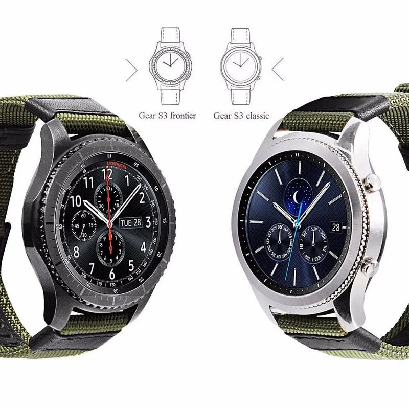Nylon Strap For Samsung Galaxy watch 3 4 5 pro 46mm band 22mm 20mm Watch Woven Nylon Band for Amazfit Band 20mm 22mm Wristband Avontic