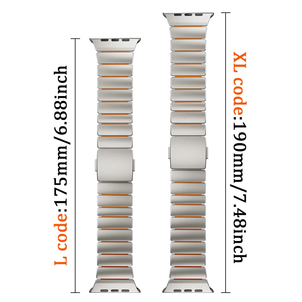 TitanEdge™ Prestige Titanium Band + Faceplate Bumper for Apple Watch Ultra 3 • 2 • 1 – 49 mm