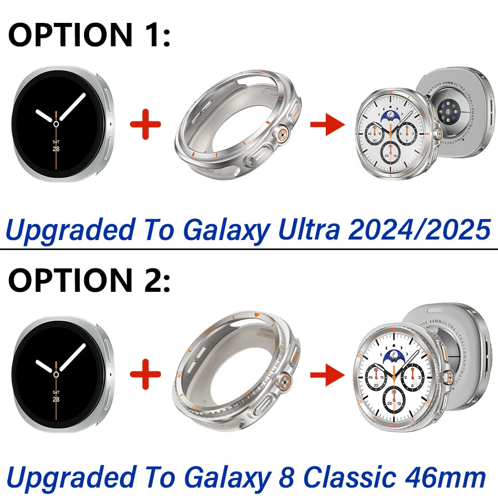 TitanGuard™ ClassicFusion Case for Samsung Galaxy Watch 8 (40 mm / 44 mm)