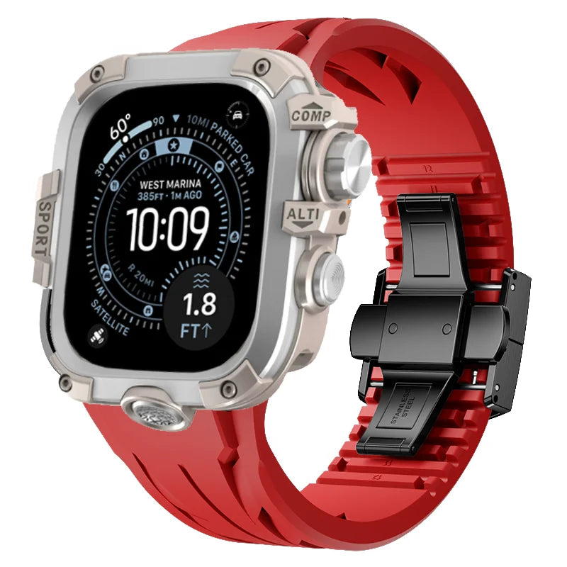 AeroGuard™ SteelSport Pro Case & Band System — Apple Watch Ultra 3/2/1, Series 11/10 (49mm / 46mm / 45mm / 44mm)