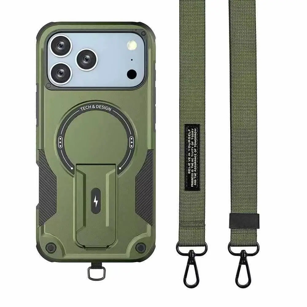 TitanGuard UrbanShield Kickstand MagSafe Compatible Case for iPhone