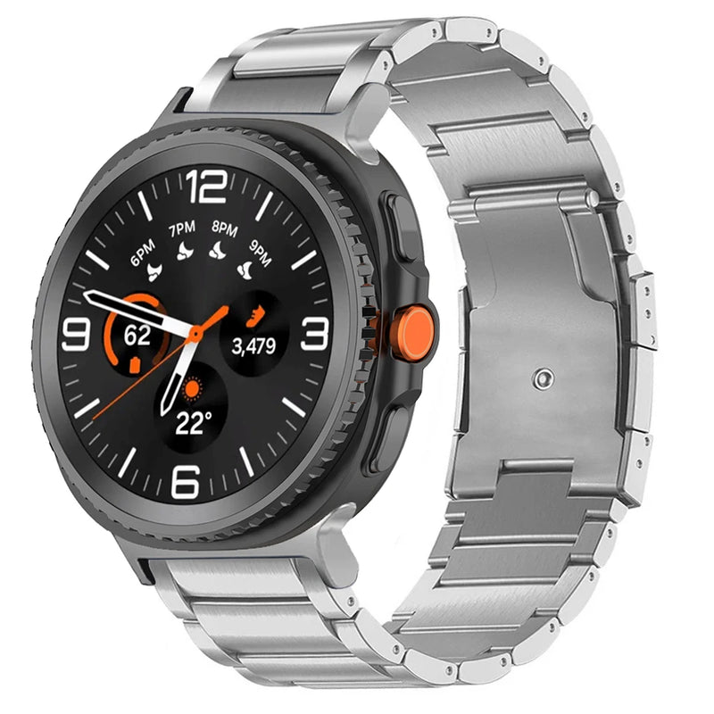 Samsung Galaxy Watch9/Watch8 & Ultra2 Band – Titanium Executive