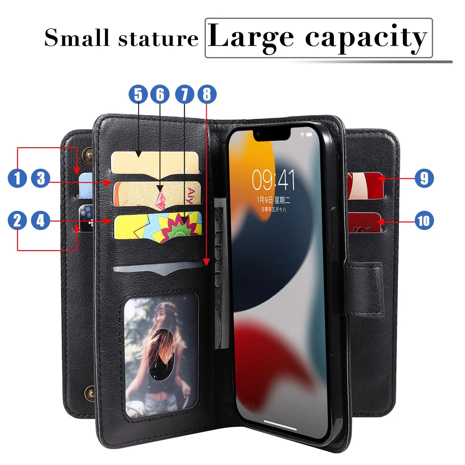 ClassiCard Leather Wallet Case for iPhone — product view 10