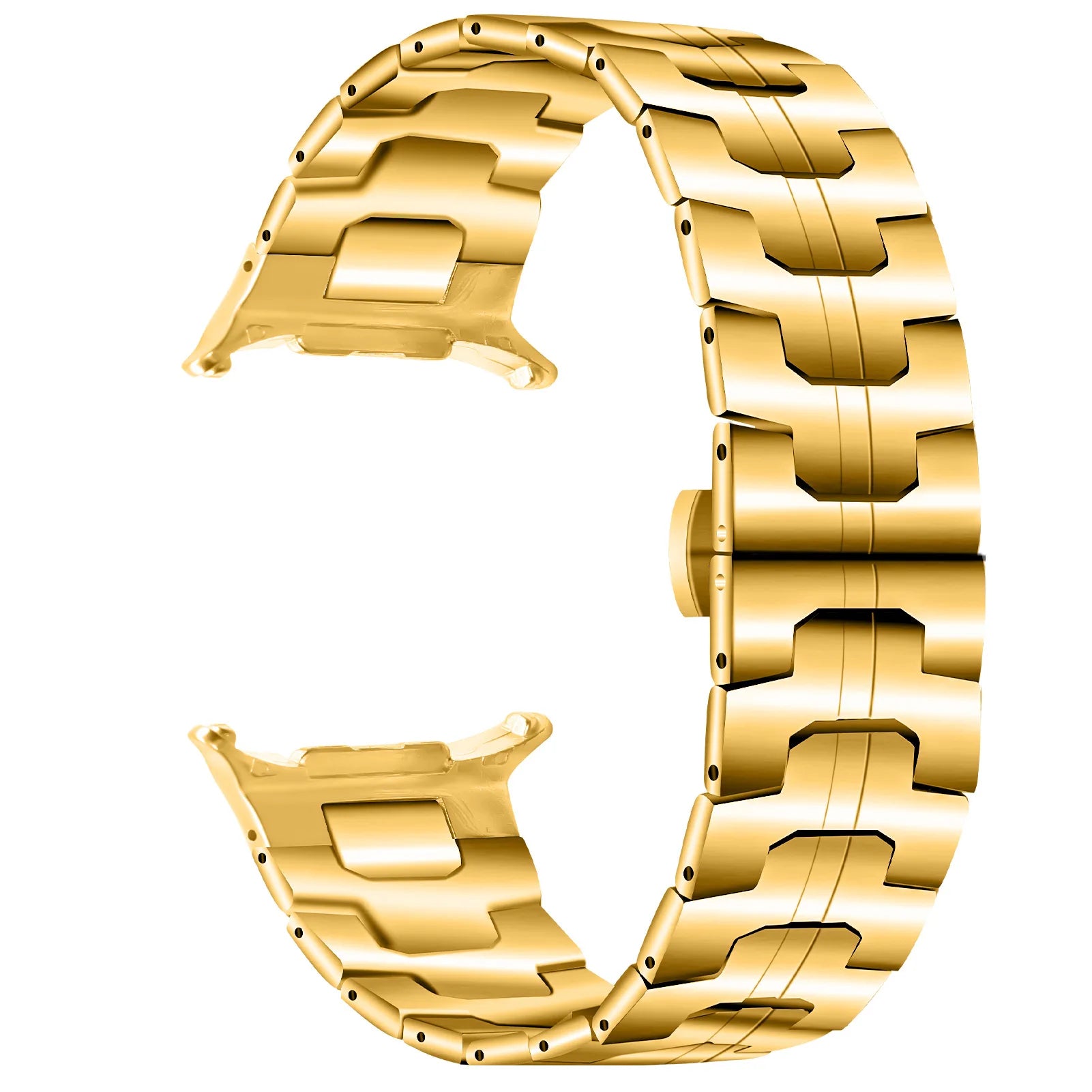 Avontic CrestLink Gold stainless steel band for Galaxy Watch Ultra and Ultra2 47mm