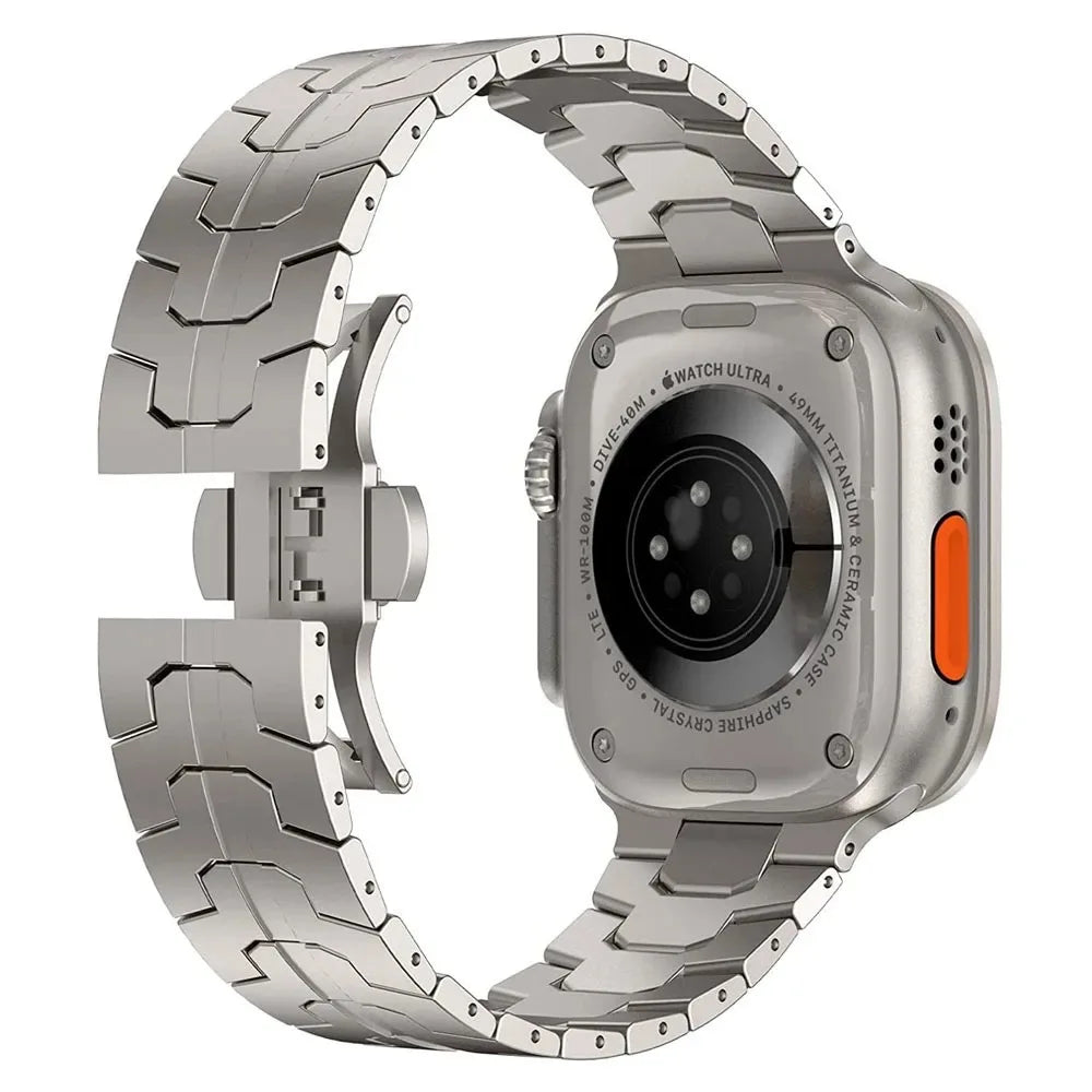 SteelGuard™ Ultra Precision Band + Armor Ring for Apple Watch Ultra 3 / 2 / 1 – 49 mm