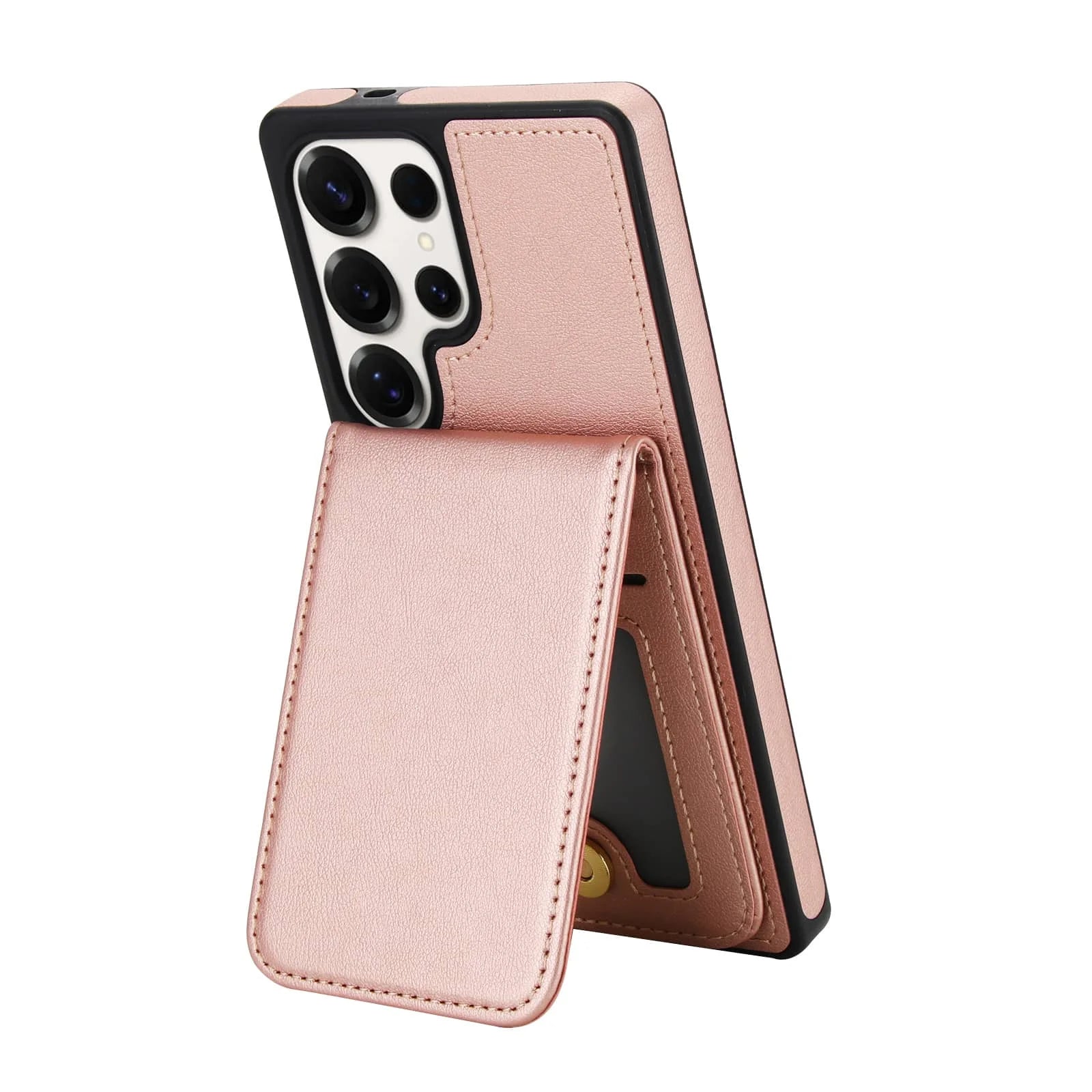 Magnetic Detachable Wallet Case for Samsung Galaxy S25 Ultra RFID Kickstand
