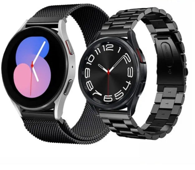 Leather+Stainless Steel Strap For Samsung Galaxy Watch 4 6 Classic 47mm 43mm 42 46mm Bracelet Galaxy Watch 6 5 4 40 44MM 5Pro 45 Avontic