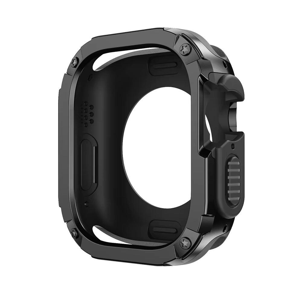 TitanFusion UltraGuard Series — Titanium Metal Band + Rugged Case for Apple Watch Ultra 3, Ultra 2, Ultra 1, Series 11, 10, 9, 8 (49mm / 46mm / 45mm / 44mm)