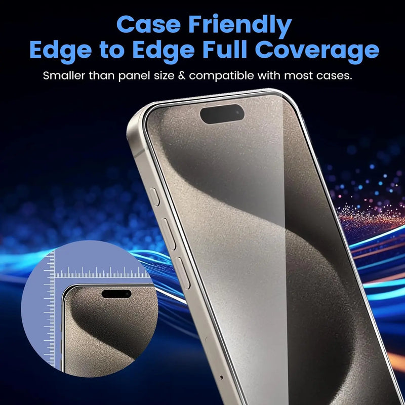 for iPhone 15 14 13 12 11 Pro Max Screen Protector, Tempered Glass Screen Protector Dynamic Island Compatible HD 9H Hardness Avontic