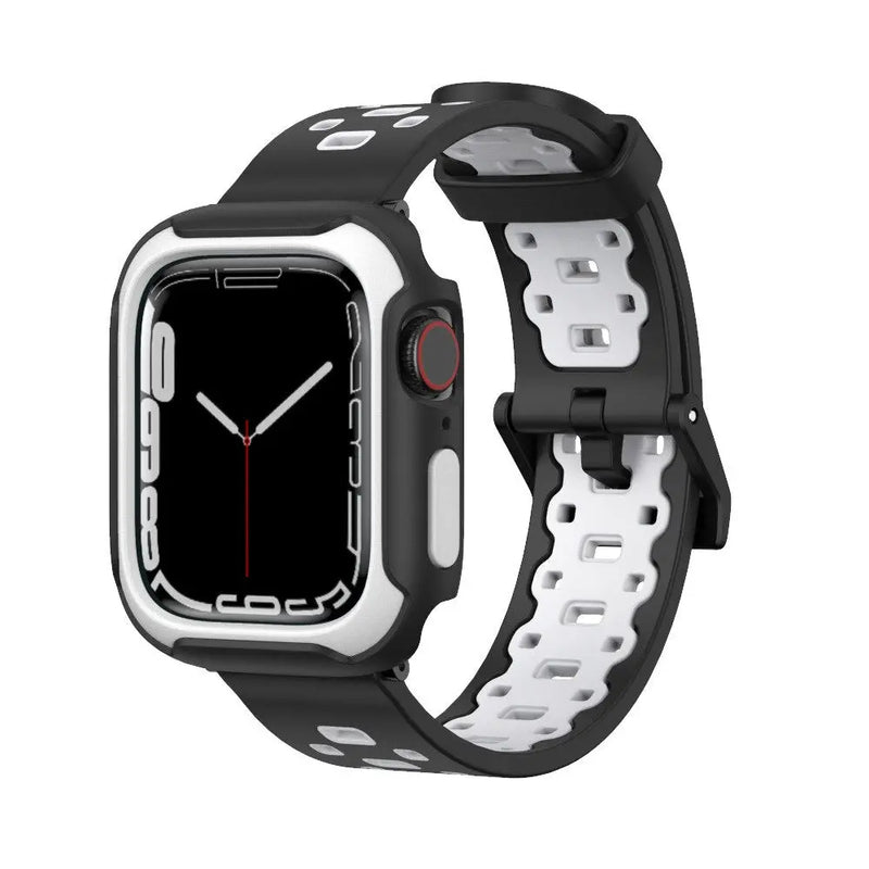 Rubber Mod Kit for Apple Watch Series 8 7 6 5 4 3 SE 40mm 41mm 44mm 45mm Screen Protector Silicone Strap for IWatch Accessories Avontic