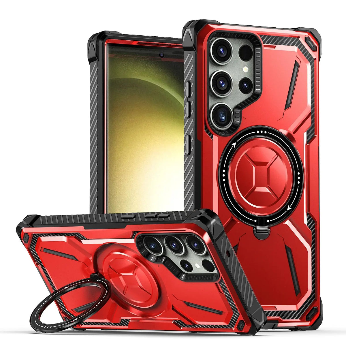 PL Collection Magsafe Compatible Metal Kickstand Magnetic Samsung Galaxy S23 Case Avontic