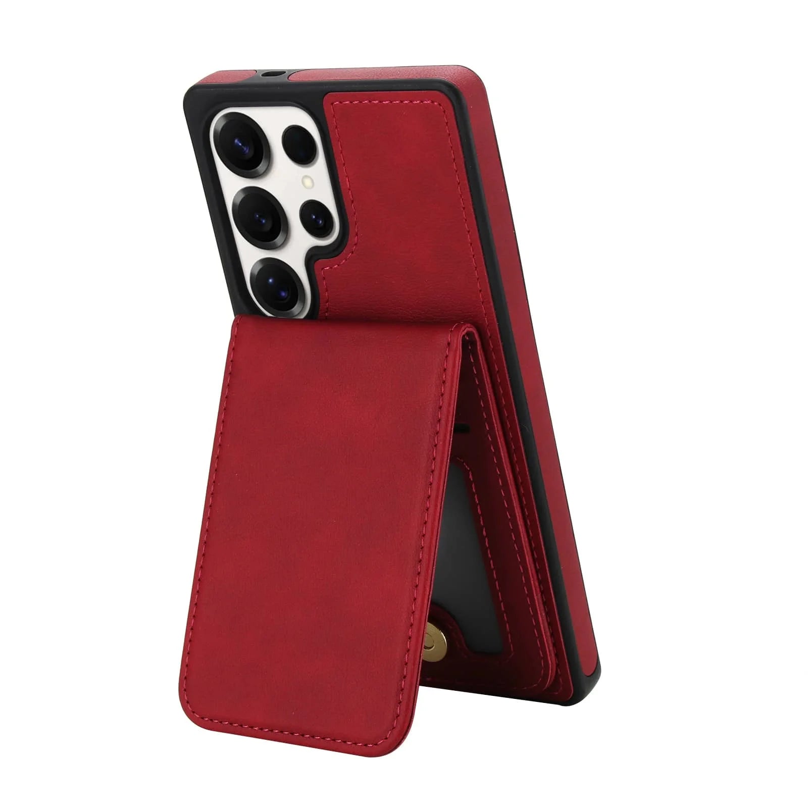 Magnetic Detachable Wallet Case for Samsung Galaxy S25 Ultra RFID Kickstand