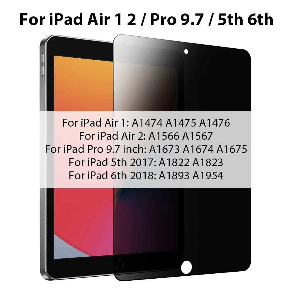 UltraShield Privacy Pro Tempered Glass Screen Protector for iPad
