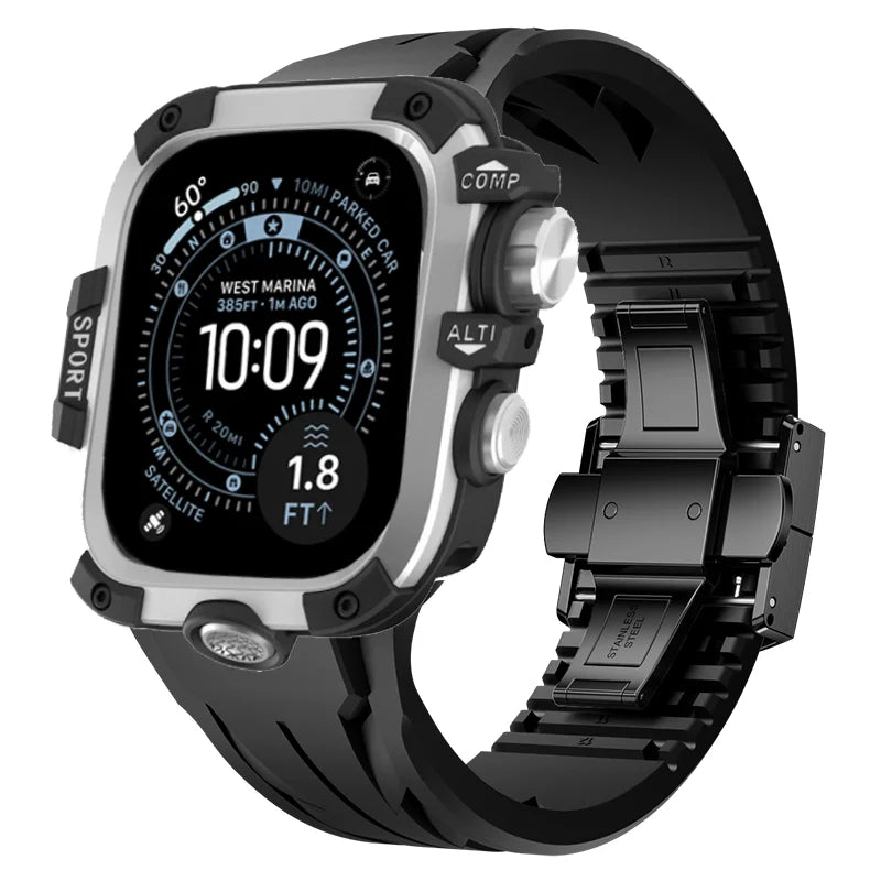 AeroGuard™ SteelSport Pro Case & Band System — Apple Watch Ultra 3/2/1, Series 11/10 (49mm / 46mm / 45mm / 44mm)