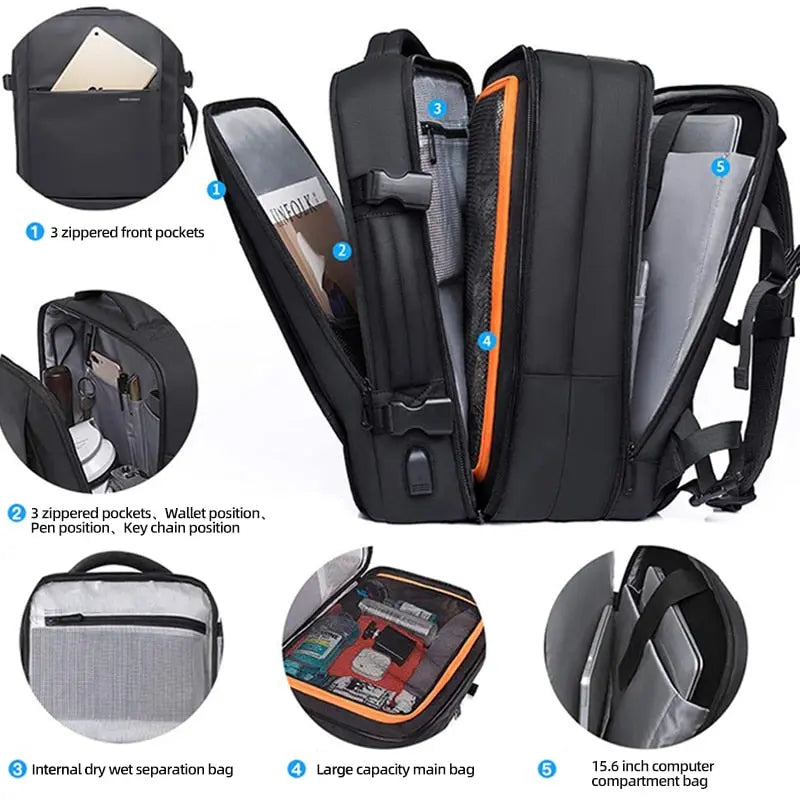 Avontic HK TechGear Collection Travel Laptop Backpack Bag Avontic