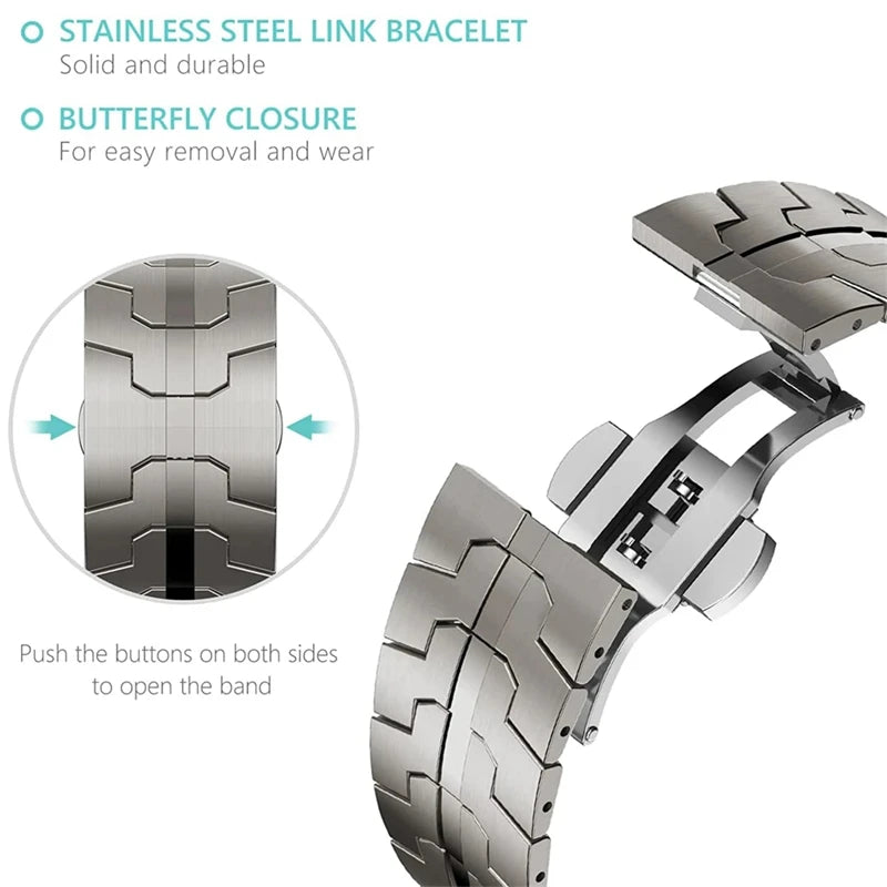 Avontic CrestLink Stainless Steel Bracelet product gallery image 3