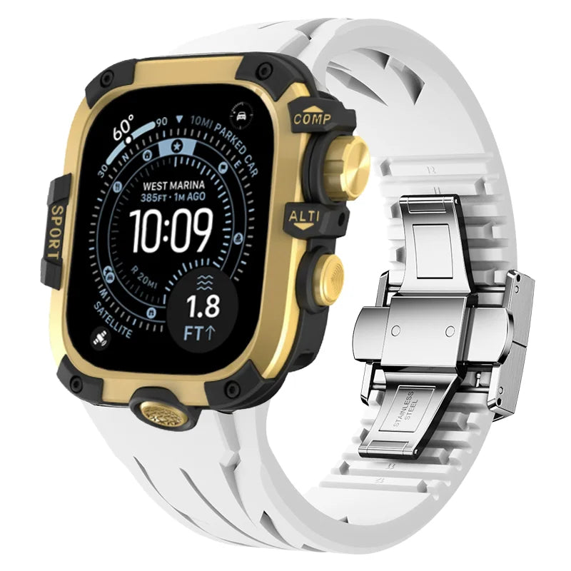 AeroGuard™ SteelSport Pro Case & Band System — Apple Watch Ultra 3/2/1, Series 11/10 (49mm / 46mm / 45mm / 44mm)