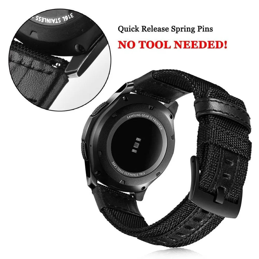 Nylon Strap For Samsung Galaxy watch 3 4 5 pro 46mm band 22mm 20mm Watch Woven Nylon Band for Amazfit Band 20mm 22mm Wristband Avontic