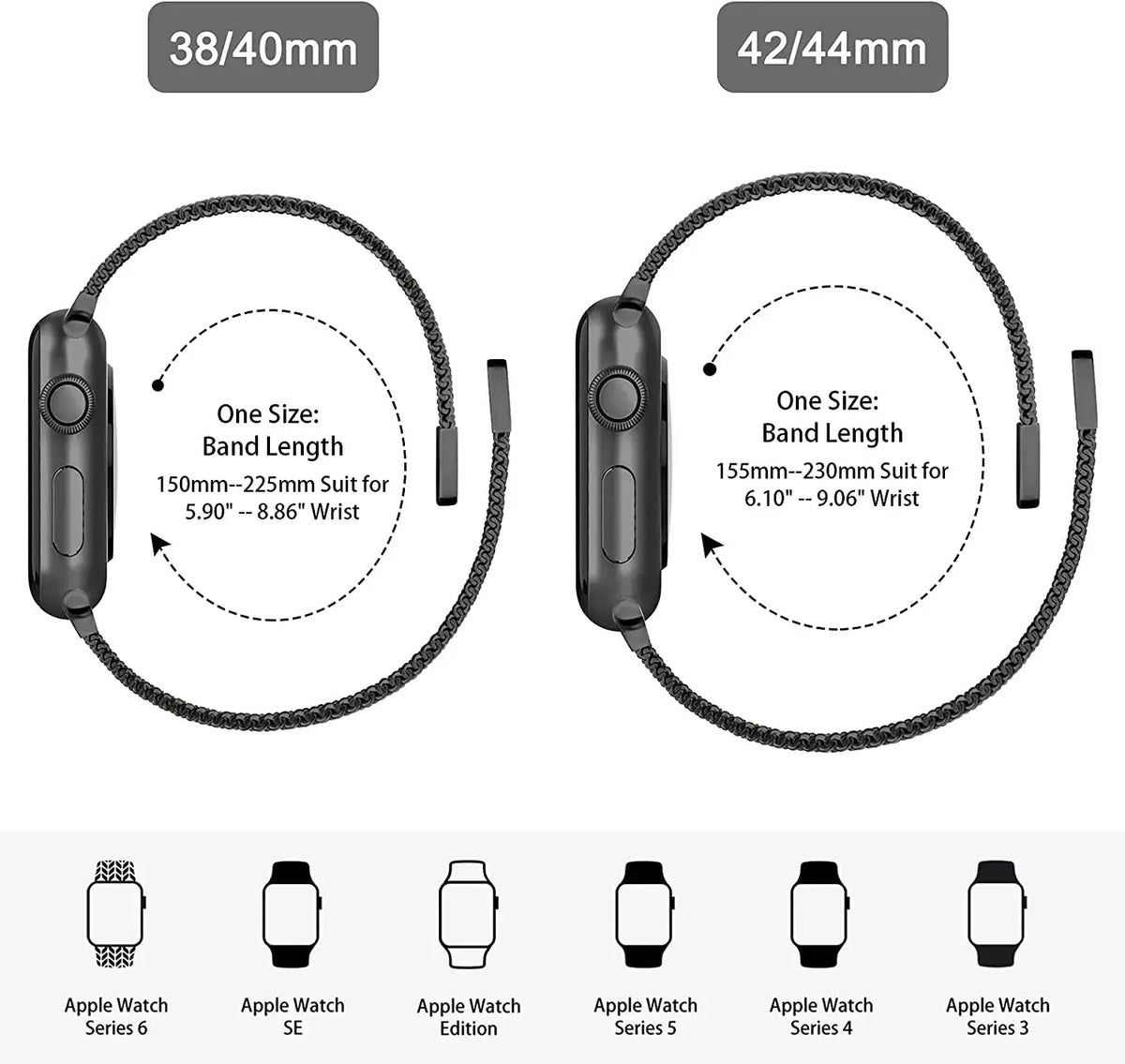 Strap For Apple watch Band 44mm 45mm 41mm 49mm 42mm 40mm 45mm Milanese Loop bracelet correa iwatch series 9 7 8 4 5 6 SE Ultra2 Avontic