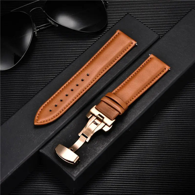 LuxeLeather Genuine Calfskin Watchband - Avontic