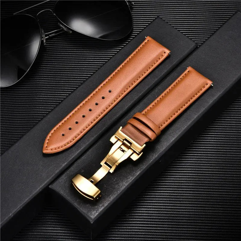 LuxeLeather Genuine Calfskin Watchband - Avontic